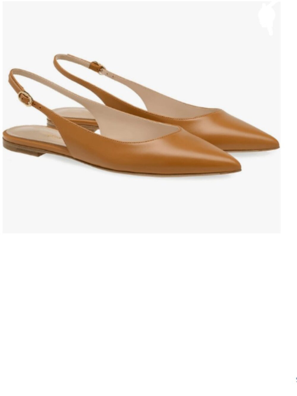 FOWT Brown Pointed Toe Slingback Buckle Comfort Casual Daily Mules Shoes